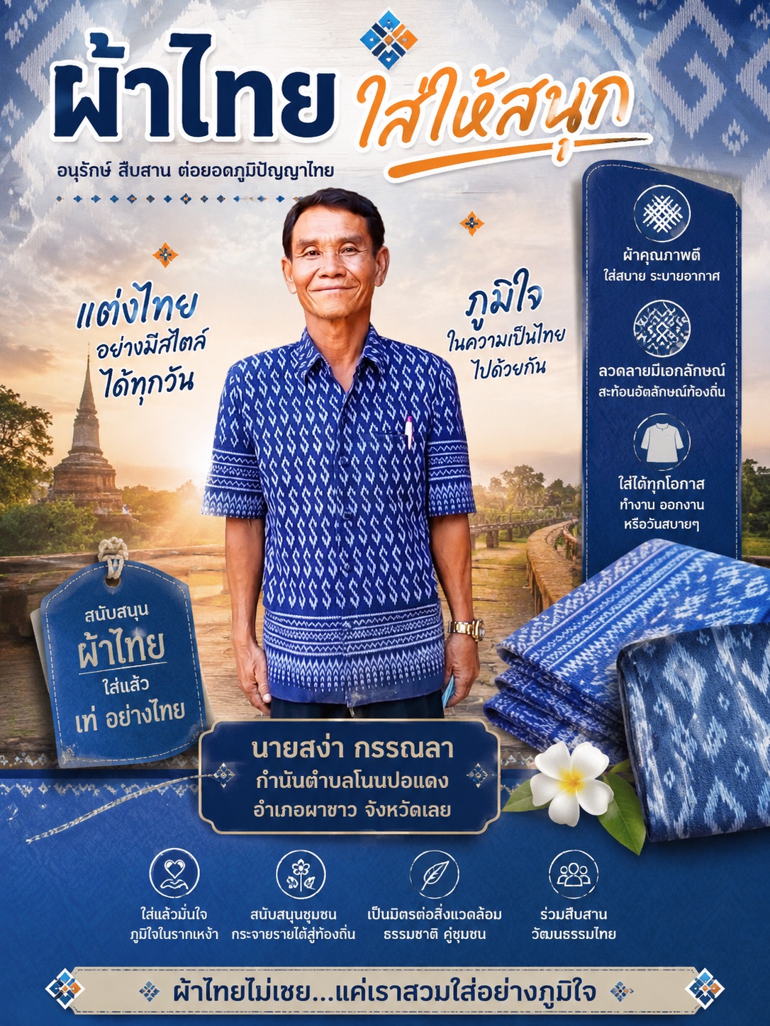  ผ้าไทยใส่ให้สนุก สวมใส่ได้ทุกวัน สืบสานภูมิปัญญาไทยไปด้วยกัน